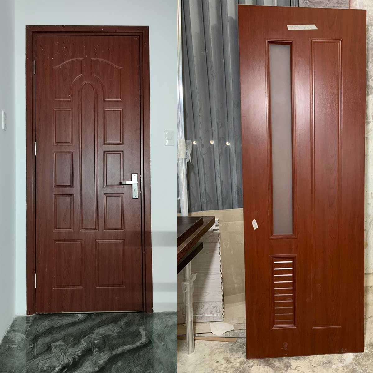 nhiều mẫu cửa nhựa hiện đại và cổ điển