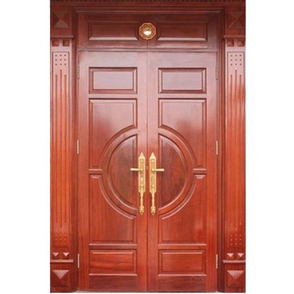 Mẫu cửa gỗ Lim 2 cánh đơn giản