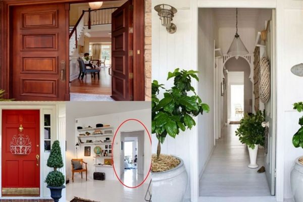 Cửa chính và cửa phụ đối diện nhau ảnh hưởng đến vận may và tài lộc vào nhà