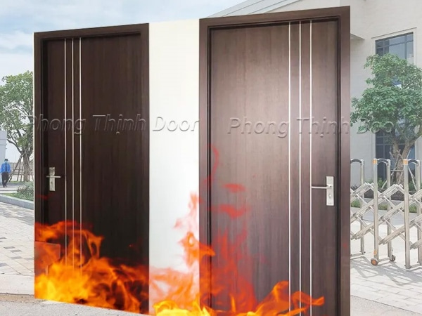 Cửa gỗ chống cháy với lợi thế về tính thẩm mỹ