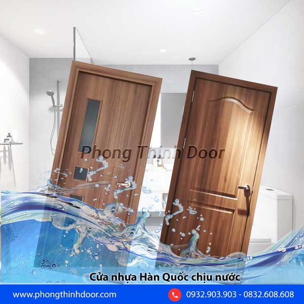 Cửa ABS có khả năng chống thấm tuyệt đối, phù hợp với nhà tắm, nhà vệ sinh