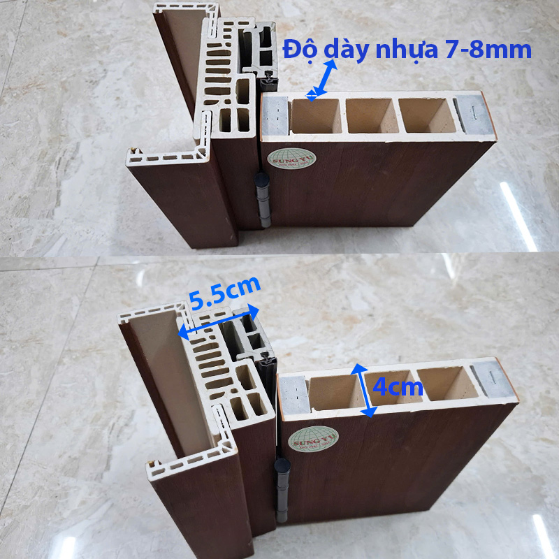 độ dày cửa nhựa composite