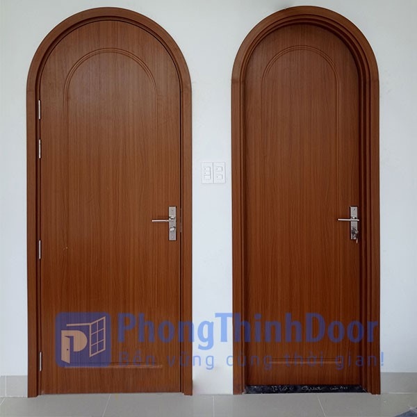 Cửa nhựa gỗ Composite dạng vòm