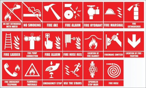 Hệ thống ký hiệu thiết bị chữa cháy thường dùng trong công trình