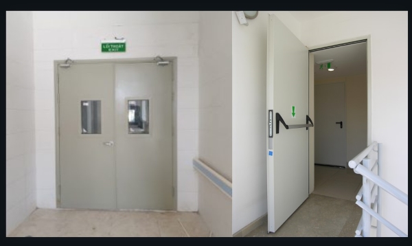 Ứng dụng & ký hiệu cửa chống cháy tại lối thoát hiểm