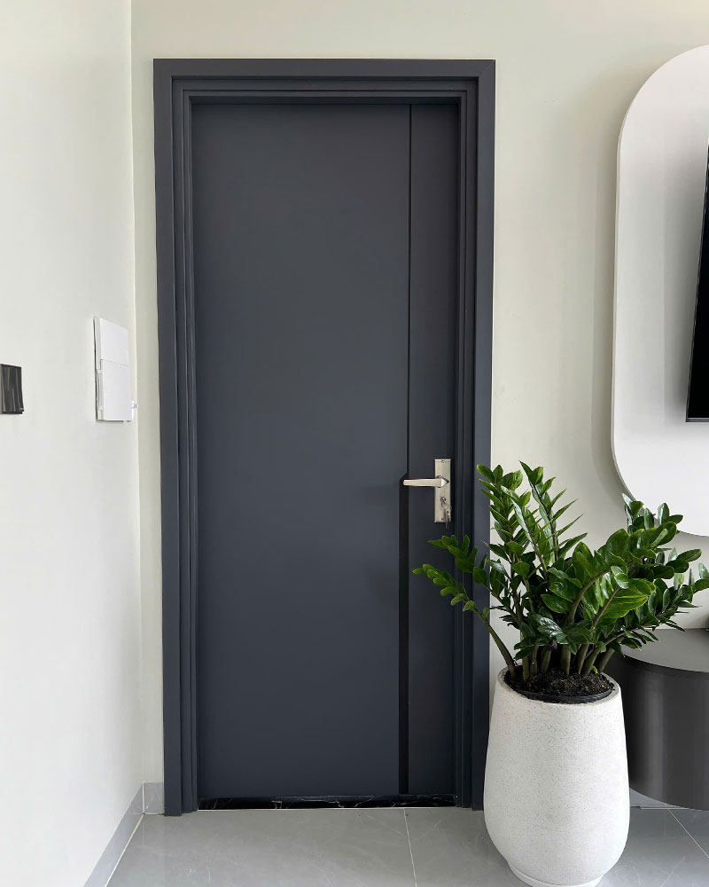 cửa composite phôi đen lắp nhà vệ sinh