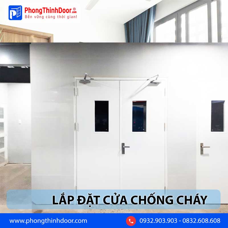 Hoàn thiện lắp đặt cửa chống cháy