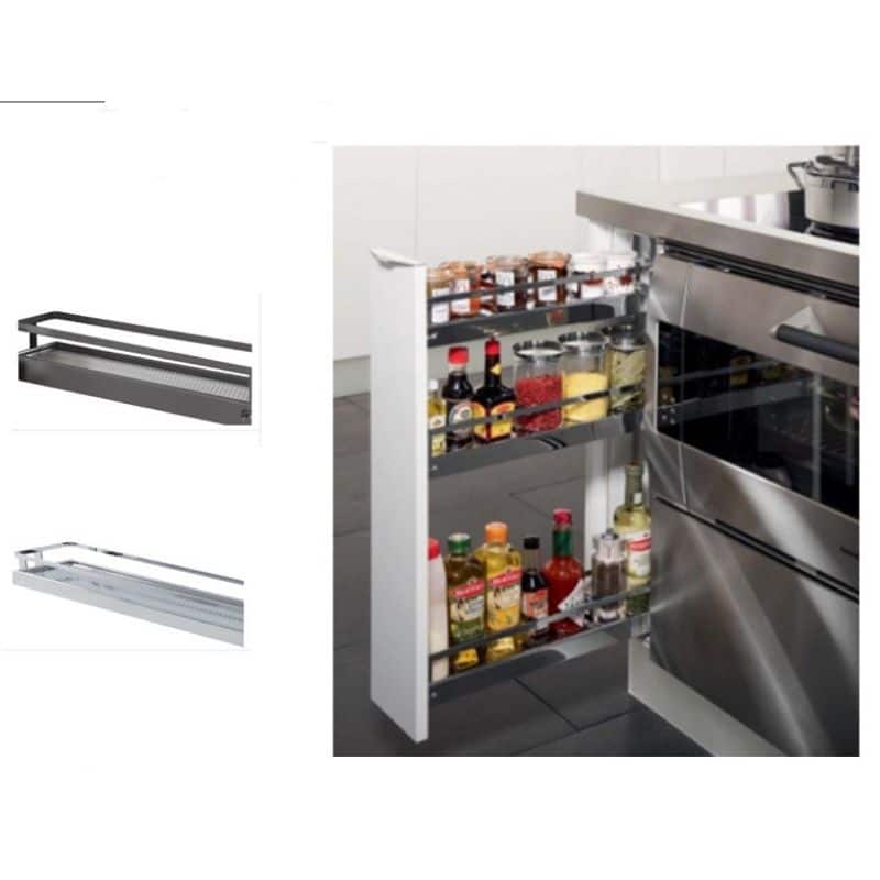 Ảnh thực tế bộ rổ kéo cho tủ bếp dưới Hafele 545.61.029 Ảnh thực tế bộ rổ kéo cho tủ bếp dưới Hafele 545.61.029