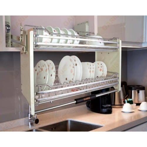 Giá bát đĩa nâng hạ Hafele 504.75.024 cho tủ rộng 700mm 3 Ảnh thực tế giá bát đĩa nâng hạ Hafele 504.75.024 cho tủ rộng 700mm