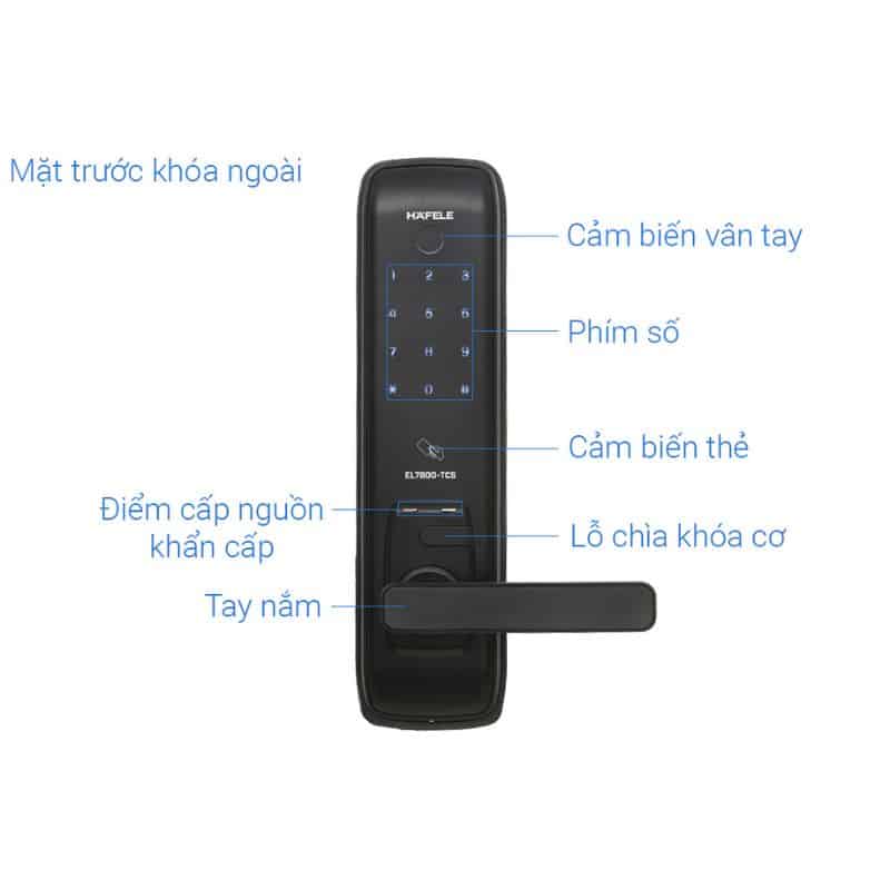 Chức năng khóa cửa điện tử Hafele EL7800-TCS 912.05.763 Chức năng khóa cửa điện tử Hafele EL7800-TCS 912.05.763