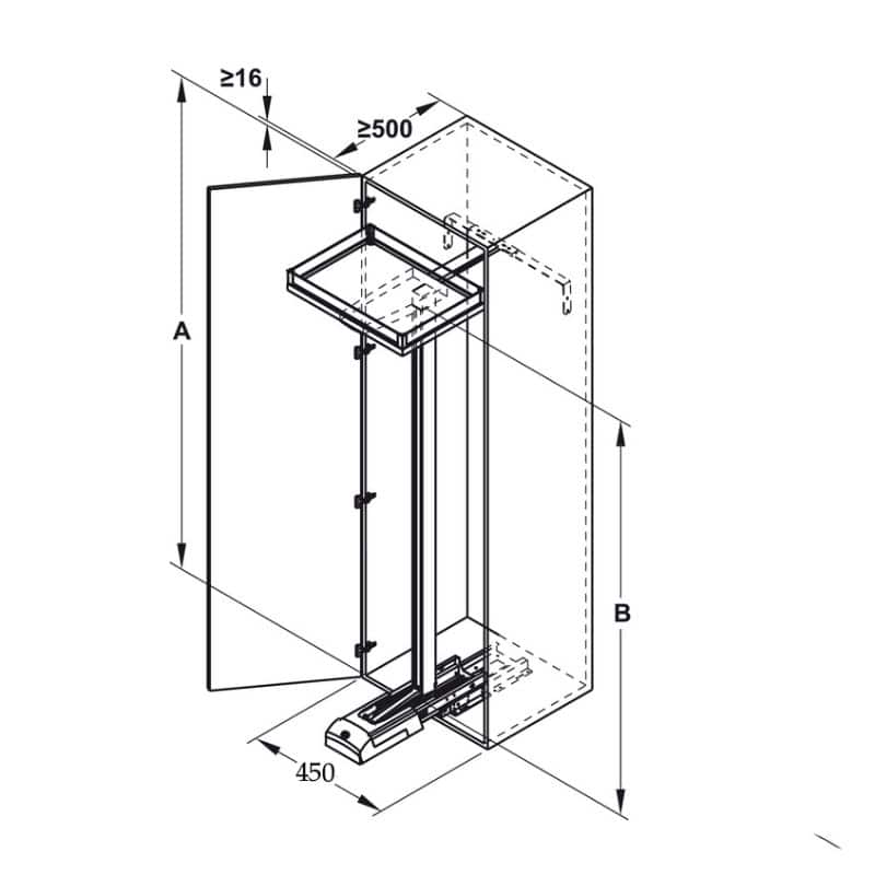 Kích thước bộ kệ 5 tầng CONVOY LAVIDO 600mm Hafele 549.63.486 Kích thước bộ kệ 5 tầng CONVOY LAVIDO 600mm Hafele 549.63.486