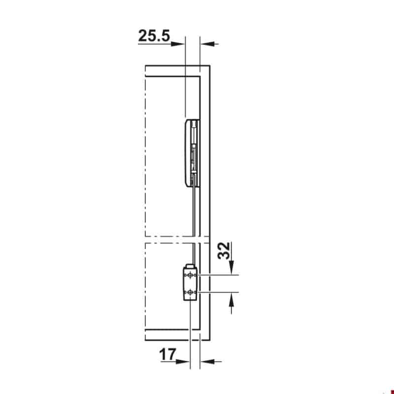 Lắp đặt bộ tay nâng FREE FOLD SHORT Hafele 493.05.735, xám Lắp đặt bộ tay nâng FREE FOLD SHORT Hafele 493.05.735, xám