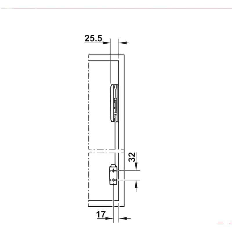 Lắp đặt bộ tay nâng FREE FOLD SHORT Hafele 493.05.898, trắng Lắp đặt bộ tay nâng FREE FOLD SHORT Hafele 493.05.898, trắng