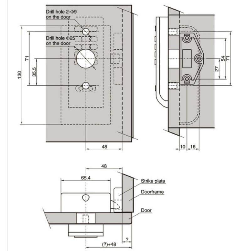 Lắp đặt Khóa cửa điện tử Hafele EL3300-TK 225.12.650 Lắp đặt Khóa cửa điện tử Hafele EL3300-TK 225.12.650