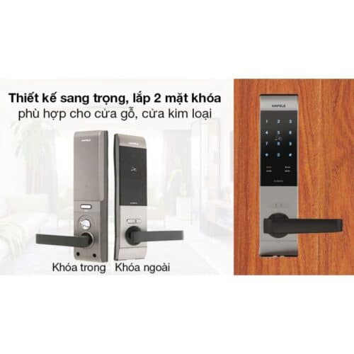 Khóa cửa điện tử Hafele EL7500 912.05.717 màu xám 3 Lắp đặt khóa cửa điện tử Hafele EL7500 912.05.717 màu xám