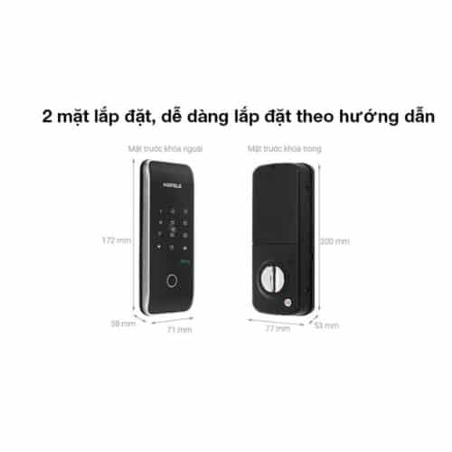 Khóa điện tử Hafele ER5100 912.20.200 6 Lắp đặt Khóa điện tử Hafele ER5100 912.20.200