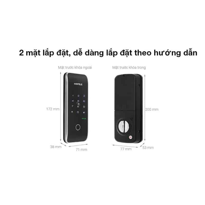 Lắp đặt Khóa điện tử Hafele ER5100 912.20.200 Lắp đặt Khóa điện tử Hafele ER5100 912.20.200