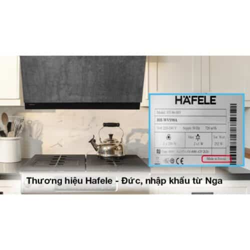 Máy hút mùi gắn tường mặt kính vân Hafele HH-WVS90A 533.86.003 4 Xuất xứ Máy hút mùi gắn tường mặt kính vân Hafele HH-WVS90A 533.86.003