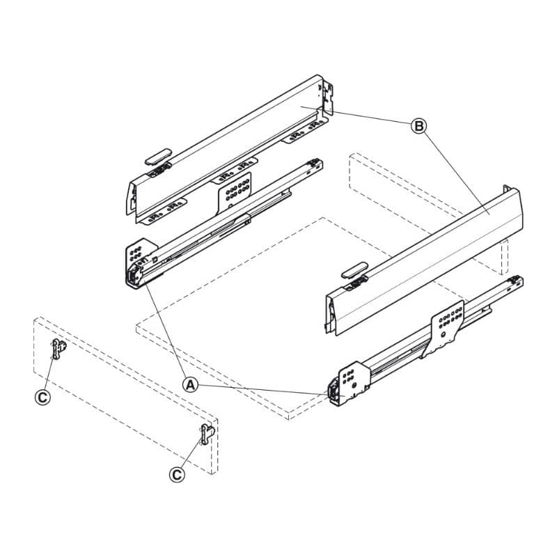 Lắp đặt Bộ ngăn kéo Hafele 513.30.335 Matrix Box P50 16/92/1200/500 xám đậm Lắp đặt Bộ ngăn kéo Hafele 513.30.335 Matrix Box P50 16/92/1200/500 xám đậm