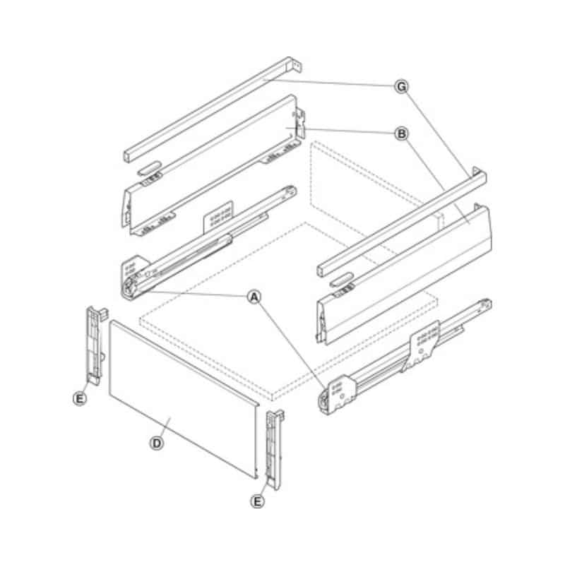 Lắp đặt Bộ ngăn kéo Hafele 513.46.725 Matrix Box P50 VIS 16/115/1200/500mm Lắp đặt Bộ ngăn kéo Hafele 513.46.725 Matrix Box P50 VIS 16/115/1200/500mm
