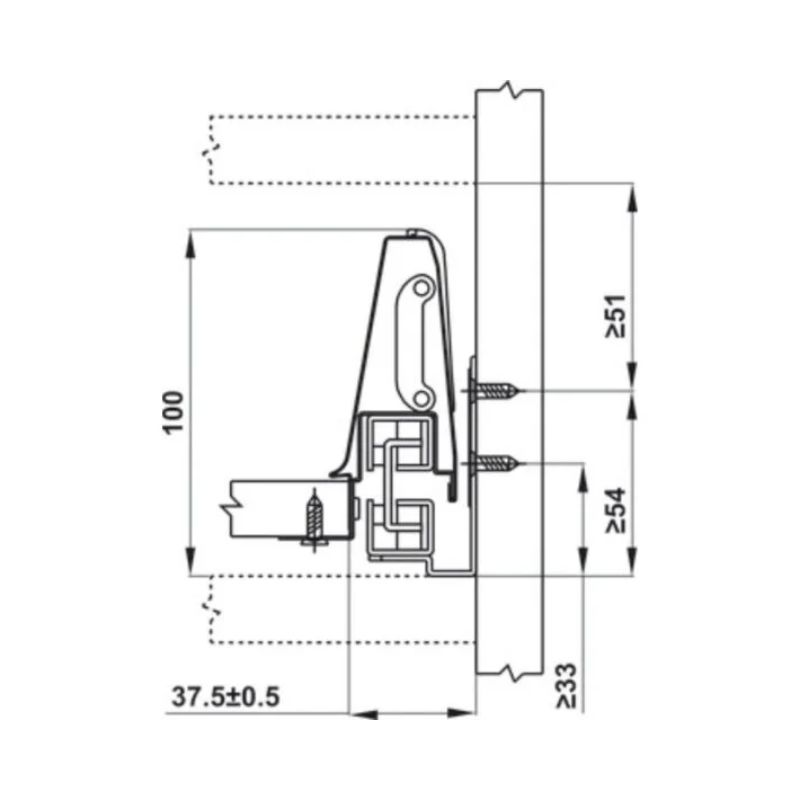 Ray hộp Hafele 552.03.085 Inner Alto âm giảm chần H84xD500mm xám đậm(4) Ray hộp Hafele 552.03.085 Inner Alto âm giảm chần H84xD500mm xám đậm(4)