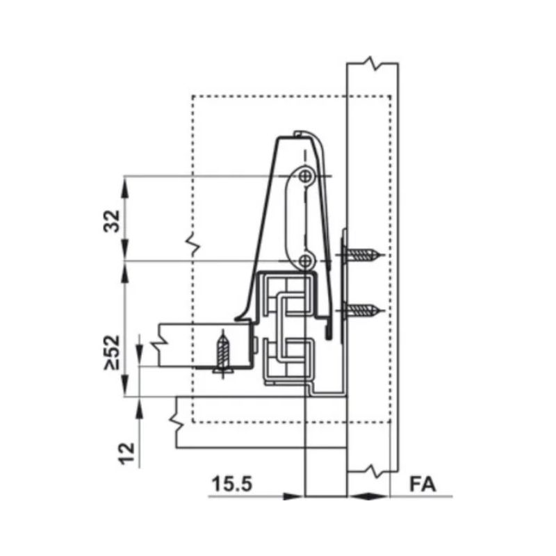 Ray hộp Hafele 552.03.085 Inner Alto âm giảm chần H84xD500mm xám đậm(3) Ray hộp Hafele 552.03.085 Inner Alto âm giảm chần H84xD500mm xám đậm(3)