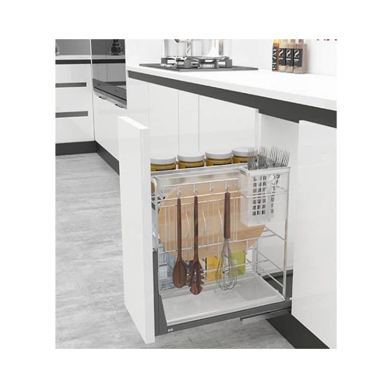 Ảnh thực tế bộ rổ gia vị, dao thớt Hafele Sonata 549.20.010 250mm Ảnh thực tế bộ rổ gia vị, dao thớt Hafele Sonata 549.20.010 250mm