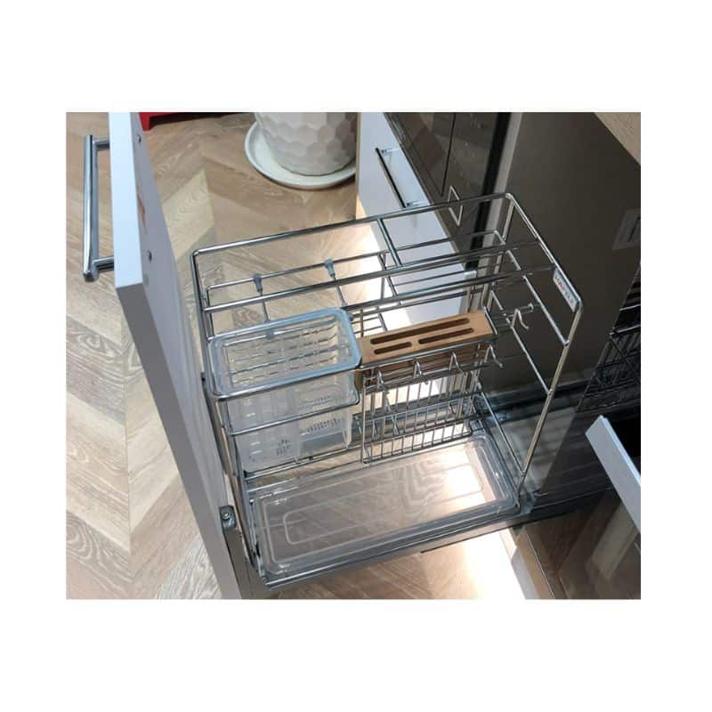 Ảnh thực tế bộ rổ gia vị, dao thớt Hafele Sonata 549.20.018 300mm Ảnh thực tế bộ rổ gia vị, dao thớt Hafele Sonata 549.20.018 300mm