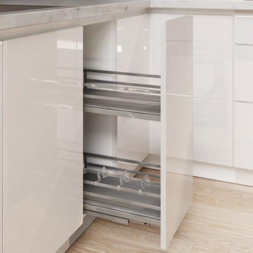 Ảnh thực tế bộ rổ gia vị Hafele Omero 549.20.825 400mm
