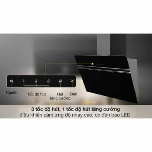 Máy hút mùi gắn tường Hafele HH-WVG90A 535.82.203 6 Bảng điều khiển Máy hút khử mùi gắn tường nghiêng Hafele HH WVG90A 535.82.203