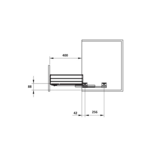 Bộ rổ bát đĩa Hafele 549.08.003 600mm 4 Bộ rổ bát đĩa Hafele 549.08.003 600mm