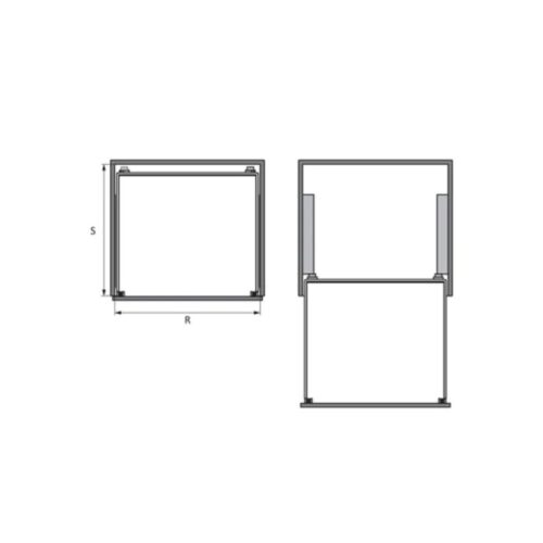 Bộ rổ bát đĩa Hafele 549.08.013 800mm 3 Bộ rổ bát đĩa Hafele 549.08.013 800mm
