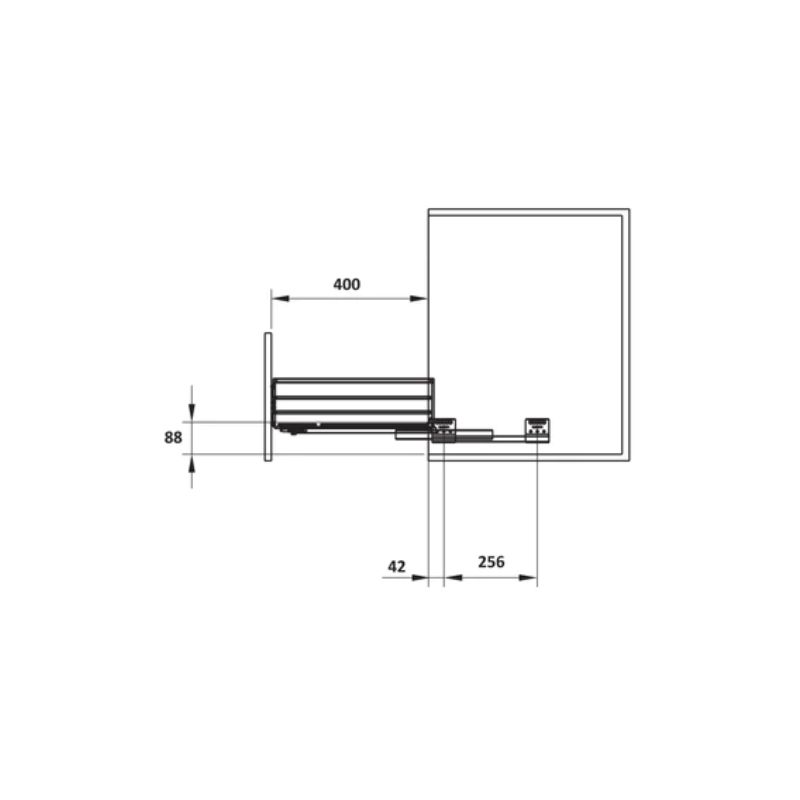 Bộ rổ bát đĩa Hafele 549.08.013 800mm Bộ rổ bát đĩa Hafele 549.08.013 800mm