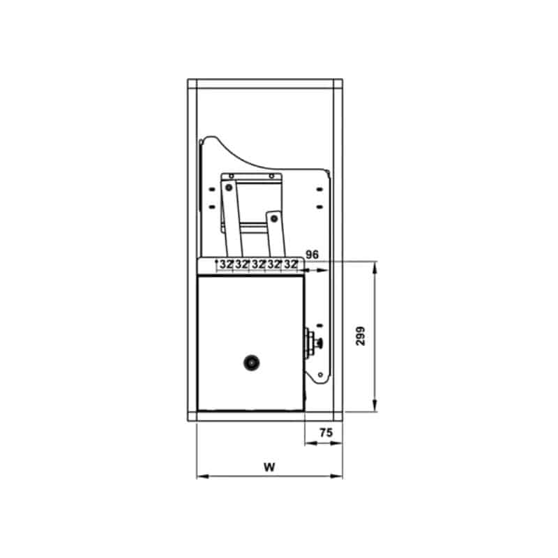 Bộ rổ bát đĩa Hafele Lento 504.76.023 900mm Bộ rổ bát đĩa Hafele Lento 504.76.023 900mm