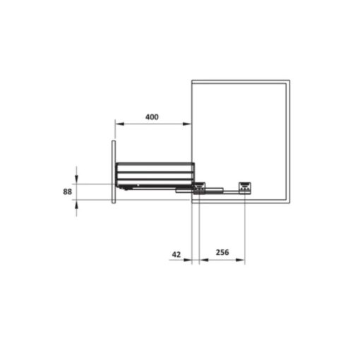 Bộ rổ xoong nồi Hafele Cappella 549.08.031 700mm 3 Bộ rổ xoong nồi Hafele Cappella 549.08.031 700mm