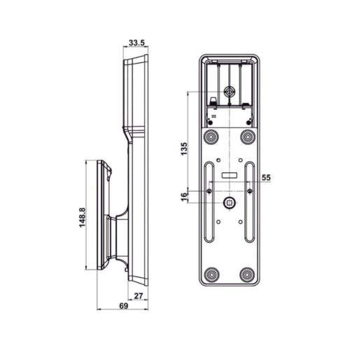 Khóa điện tử Hafele MP2503B Gold 912.21.047 3 thong so khoa dien tu hafele mp2503b gold 912 21 047