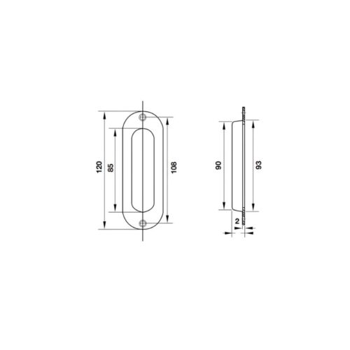 Tay nắm âm 120x40mm Hafele 489.72.100 4 thong so tay nam am 120x40mm hafele 489 72 100