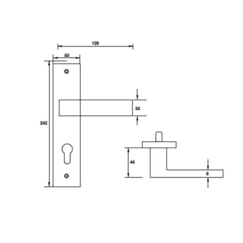 Tay nắm gạt đế dài C/C 72mm Hafele 903.98.463 3 kich thuoc tay nam gat de dai c c 72mm hafele 903 98 463