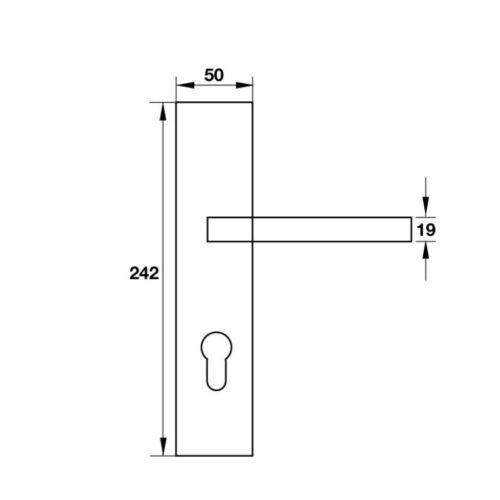 Tay nắm gạt đế dài C/C 72mm Hafele 903.99.303 3 kich thuoc tay nam gat de dai c c 72mm hafele 903 99 303