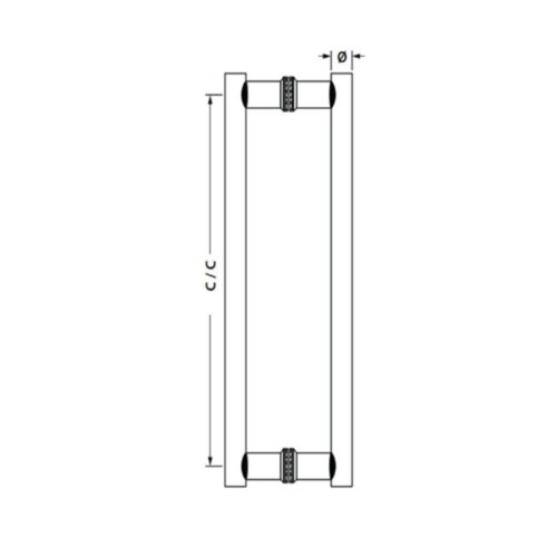 Tay nắm kéo chữ H dài 600 mm Hafele 903.08.500 4 kich thuoc tay nam keo chu h dai 600 mm hafele 903 08 500
