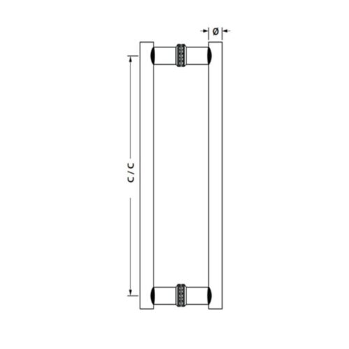 Tay nắm kéo chữ H dài 800 mm Hafele 903.08.502 4 kich thuoc tay nam keo chu h dai 800 mm hafele 903 08 502