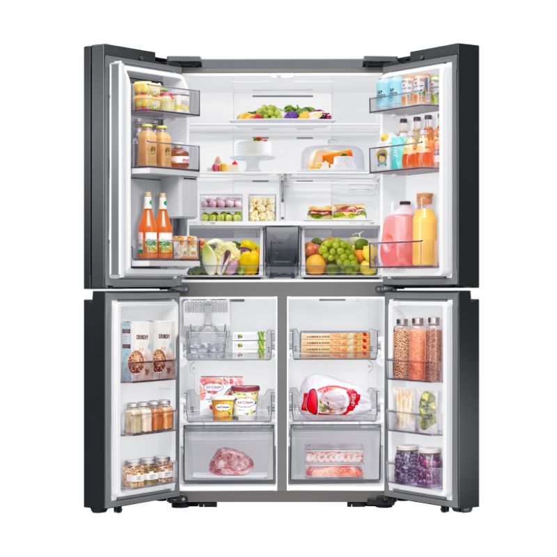 Bên trong tủ lạnh 4 cánh Multi Door Bespoke 648 lít Samsung RF59CB66F8S/SV Bên trong tủ lạnh 4 cánh Multi Door Bespoke 648 lít Samsung RF59CB66F8S/SV