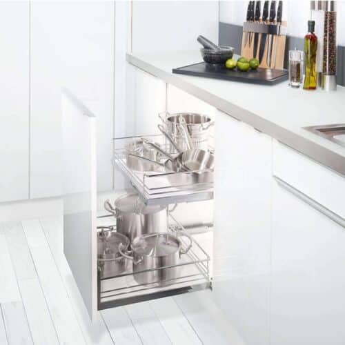 Bộ rổ kéo lọt lòng ARENA Hafele 540.26.654, tủ rộng 450mm 4 Ảnh thực tế bộ rổ kéo lọt lòng ARENA Hafele 540.26.654, tủ rộng 450mm