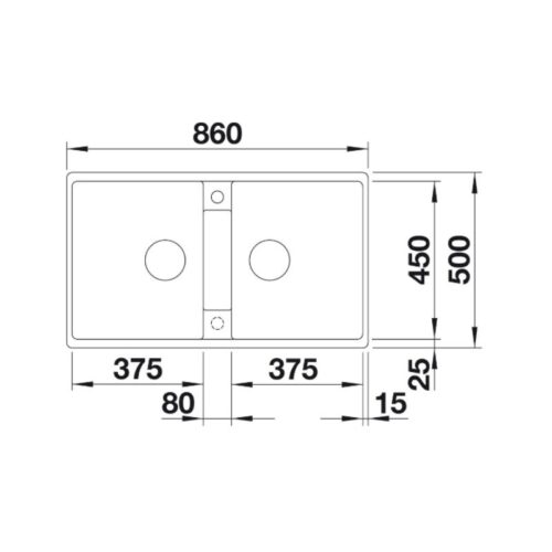 Chậu rửa bát Hafele Blancozia 9 567.68.649 9 kích thước của Chậu đá Hafele Blancozia 9 567.68.649