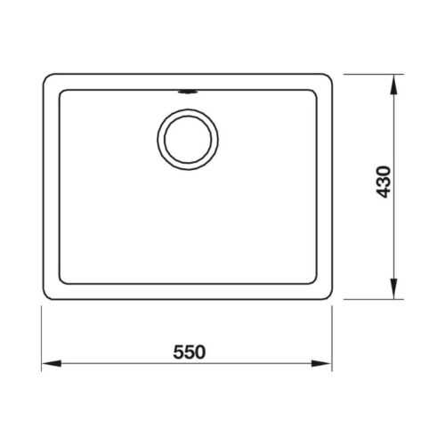 Chậu rửa bát Hafele Galba HS-GS5543 570.35.430 7 kích thước của Chậu đá Hafele Galba HS-GS5543 570.35.430