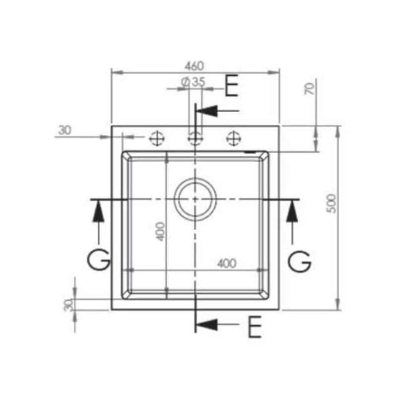 Kích thước Chậu rửa chén bát Hafele HS G4650 565.84.561 Chậu rửa chén bát Hafele HS G4650 565.84.561