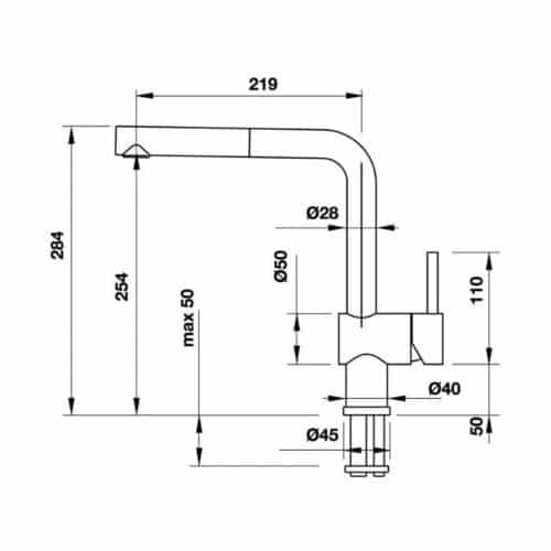 Vòi rửa bát Hafele BlancoLinus-S 565.68.950 3 Vòi rửa bát Hafele BlancoLinus-S 565.68.950