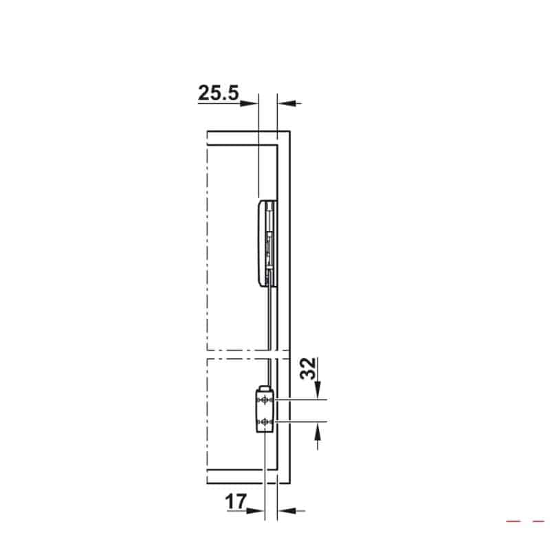 Lắp đặt bộ tay nâng FREE FOLD SHORT Hafele 493.05.738, xám Lắp đặt bộ tay nâng FREE FOLD SHORT Hafele 493.05.738, xám