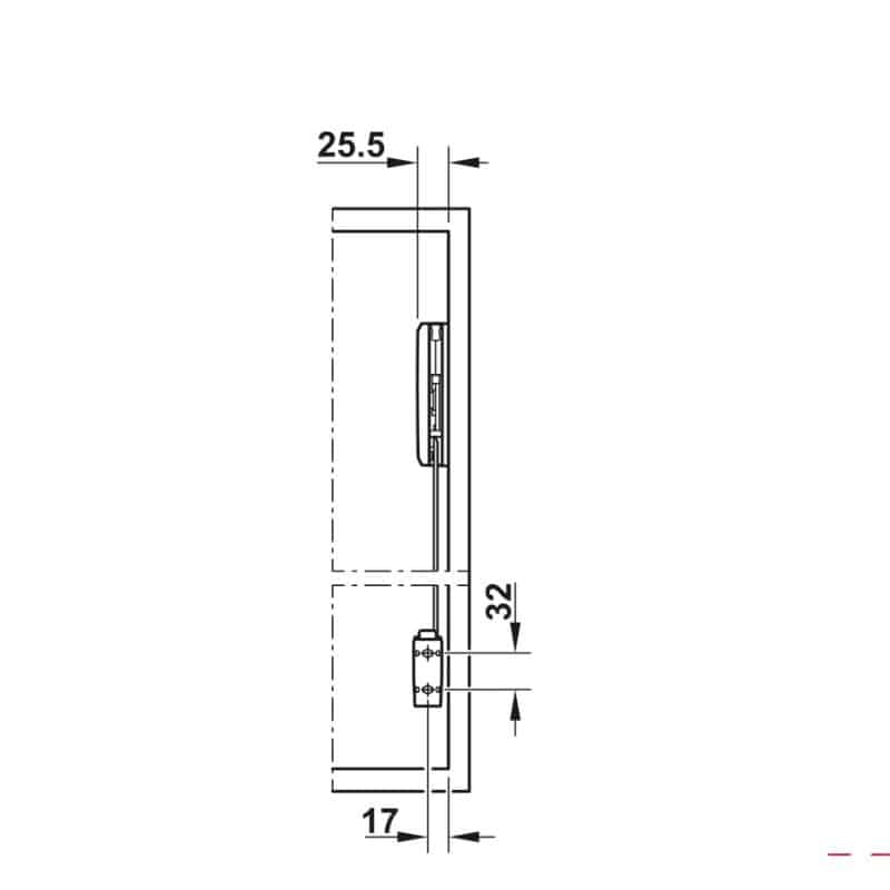 Lắp đặt bộ tay nâng FREE FOLD SHORT Hafele 493.05.741, xám Lắp đặt bộ tay nâng FREE FOLD SHORT Hafele 493.05.741, xám