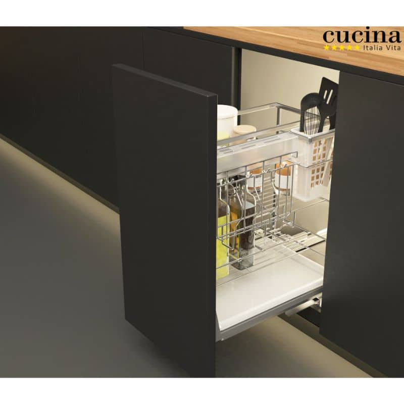 Ảnh bộ rổ dao thớt, chai lọ SONATA Cucina 549.20.011 Inox 304 Ảnh bộ rổ dao thớt, chai lọ SONATA Cucina 549.20.011 Inox 304